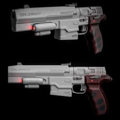 Foto 01.01.21, 18 20 37.jpg 3D file Cyberpunk 2077 - Malorian Arms 3516 (Johnny Silverhand Special)・Design to download and 3D print