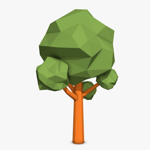 cartoon-tree04.jpg Cartoon Low Poly Tree No.5