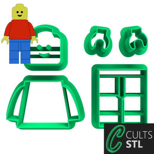 LEGO CHARACTER CUTTER - 6cm - 3D model önizlemesi