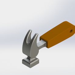 Hammer_isometric.jpg Fichier STL Marteau・Plan pour impression 3D à télécharger