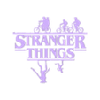 stranger 1b.STL Stranger Things - SIlhouette silhouette - 2 models