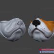 Bulldog_Mask_Face_Cosplay_3dprint_010.jpg Bulldog Face Mask Halloween Cosplay for 3D Print