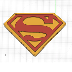 Llavero-Superman.png Fichier STL Porte-clés Super Man・Design pour imprimante 3D à télécharger