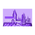 mainFDMfriendlyWhole.stl Hogwarts castle 3D pictureframe