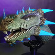Capture d’écran 2018-04-09 à 17.29.13.png Free STL file Dragonology II - Head HD・Template to download and 3D print, mag-net