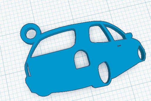 Chevrolet Corsa Keyring - 3D model önizlemesi