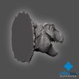 TREX_head_break3.jpg 3D Printable Wall Busting Trex Head