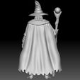 back.jpg Fantasy Wizard – Tabletop RPG Miniature 3D Model