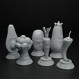 Vegetable_chess_2.jpg Archivo 3D Juego de piezas de ajedrez de verduras enojadas・Plan de impresión en 3D para descargar