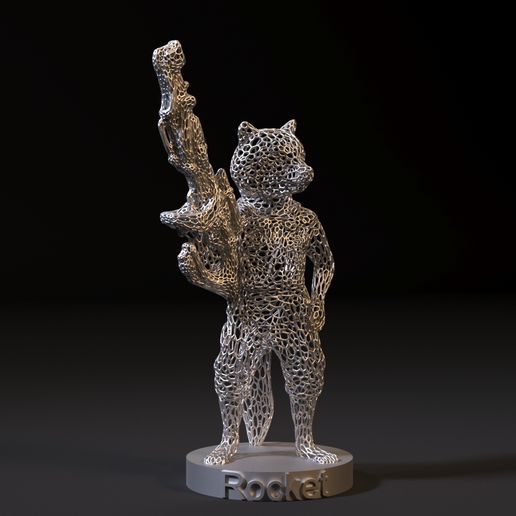 🚀 Rocket Raccoon・ 3D File for ・Cults