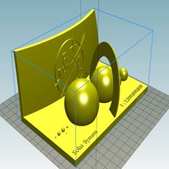 solar.jpg Fichier 3D gratuit Planètes du système solaire à l'échelle avec le logo de la nasa・Plan pour impression 3D à télécharger