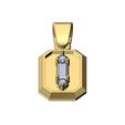 Horizontal-baguette-diamond-cluster-recta-13x9mm-emrald-shaped-pendant-charm-02.jpg Baguette and diamond cluster emrald shaped pendant 3D print model
