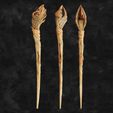 -Raven-HB-2.jpg Raven Skull Wand - Harry Potter Spirit Animal