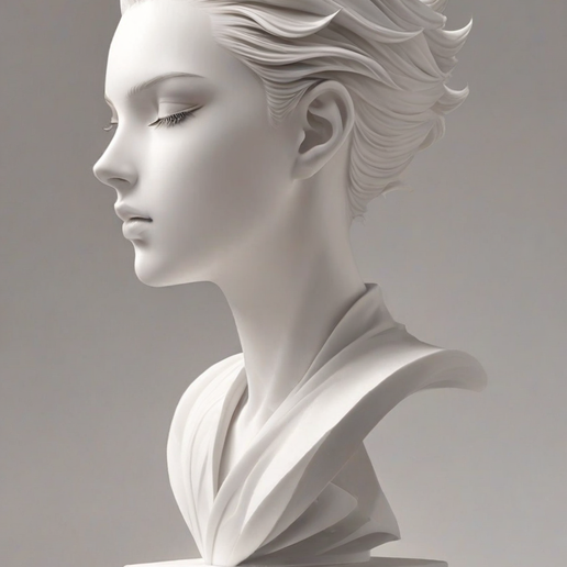 Modern Muse Bust 3D model