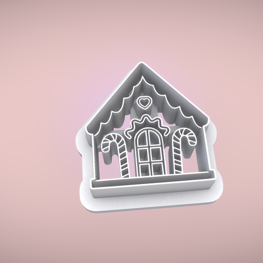 Gingerbread House Clay Cutter 25mm, 30mm, 35mm