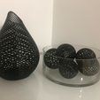 Vase-and-Spheres-3.jpg Waterdrop Perforated Vase - Part of the Perforated Décor Collection