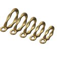 Hoop-Oval-section-Twist-triple-bail-link-size3to7-02.jpg Modelo de impressão 3D de alça dupla torcida de secção oval com laço