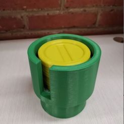 Portavasos_03.JPG OBJ file Mario Bros portavasos / glass holder (6 piezas)・3D printable model to download