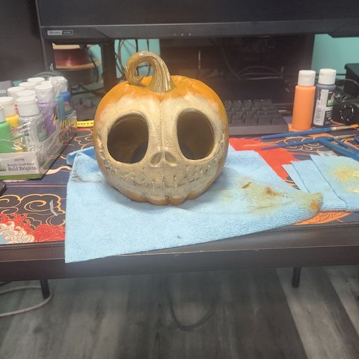 Jack Skellington Pumpkin 2025 edition - Halloween Lantern Decor - No Supports 3D Print STL/3MF