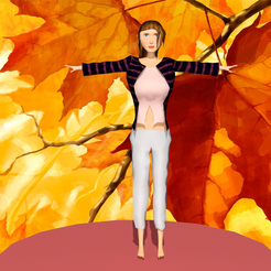 1.png 3D file woman in a nice jacket・3D print object to download