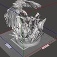 dimensions.JPG One Piece - Aokiji Kuzan Marine Admiral statue - Blue Pheasant 3D print model