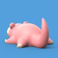 Slowpoke02.jpg POKEMON - SLOWPOKE (IMPRESSION FACILE SANS SUPPORT)