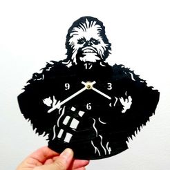 4f66876231e2ab977867e160cc8c221d_display_large.jpg Free STL file Reloj Chewbacca・Design to download and 3D print