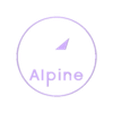 Alpine_Logo_letters_white.STL ALPINE RENAULT LOGO big size