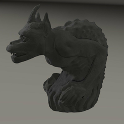 gargouille3a.png Free 3MF file gargoyle inspired by Cathedral Notre Dame from Paris・Design to download and 3D print, MisterDiD