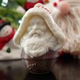 DSC04179.jpg Christmas Classic Santa Sleigh Bell 3D Print-In-Place STL Model Tree Ornament Mantle Display