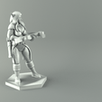 render ranger 2.png ELF RANGER FEMALE CHARACTER GAME FIGURES 3D print model