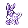 Bugsy.stl baby bugs bunny cookie cutter