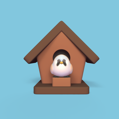 Cod854-BirdAndBirdhouse-1.jpg -Datei Vogel und Vogelhaus herunterladen • 3D-druckbare Vorlage, Usagipan3DStudios