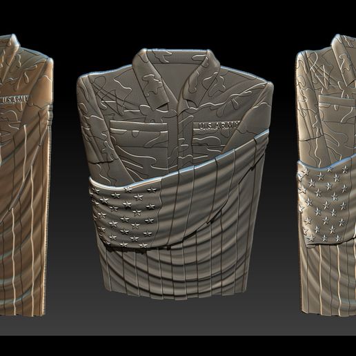 000.jpg 3D STL-MODELL Fahne und Hemd