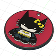 18a.png keyring/ keychain Hello Kitty BatGirl