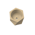 4.png 3D file twisted hexagonal cement pot mould・3D printer model to download, EngineerFer