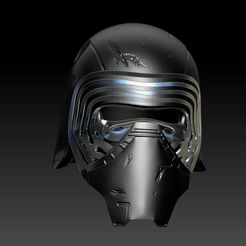 ZBrush Document.jpg Fichier STL Kylo Ren Helmet・Plan pour impression 3D à télécharger