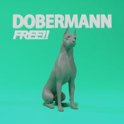 01.jpg Fichier 3D gratuit Dobermann・Design à télécharger et à imprimer en 3D