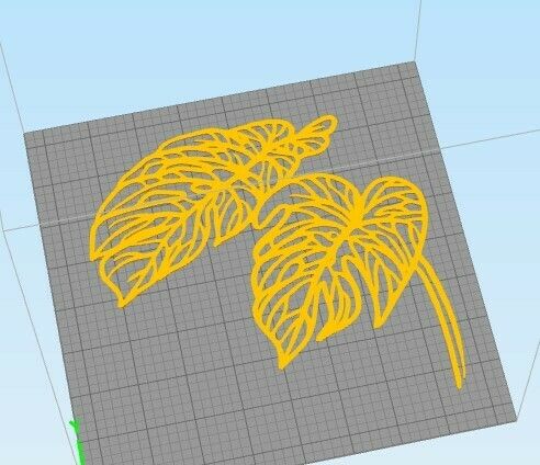 c2.jpg STL-Datei wall decor flower and leafs set・3D-druckbares Modell zum herunterladen, satis3d