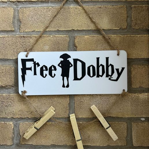 🧝 Harry potter's Dobby Sign・Archivo STL para Impresión 3D・Cults