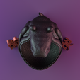 render_7.png Файл STL Скульптура динозавра Настольный органайзер для ключей в прихожей・Дизайн 3D принтера для загрузки