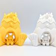 chick-04.jpg STL file CHICK IN AN EASTER EGG PRINTED IN PLACE WITHOUT SUPPORTS・Design to download and 3D print