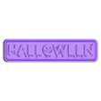 CARTEL_CFHalloween.stl Pack 8 HALLOWEEN License Plate Signs - Pack 8 License Plate Signs