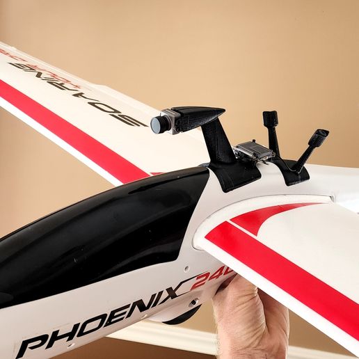 📷 VTX and Camera Mount for Phoenix 2400 Glider (Volantex)・ 3D