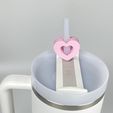 IMG_2086.jpg Heart Straw Toppers (set of 4), Heart Shaped Straw Charms, Tumbler Accessories