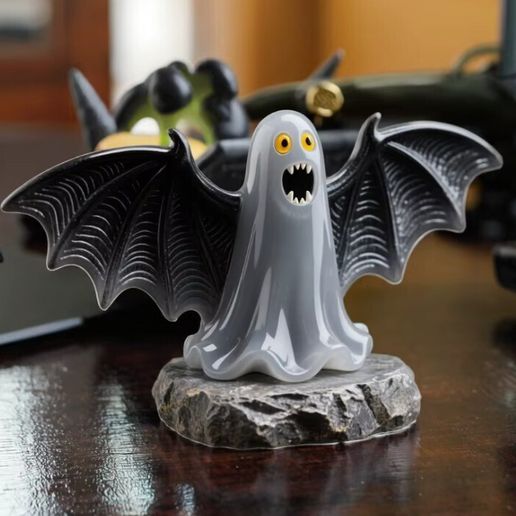 👻 Little Ghost - Halloween Bat・ STL File for 3D printing・Cults
