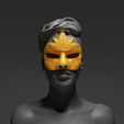 9.png Prom Party Masquerade - Face Mask 3D print model