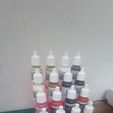 Estante para botellas de pintura de impresión rápida (6 tamaños)