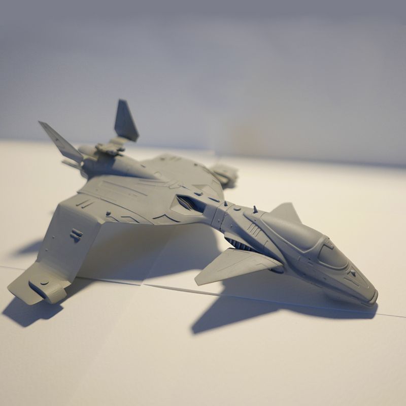 Download file Sci-fi fighter Sirius • 3D print object ・ Cults