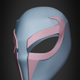 2099SpiderManFront34RightRandom.png Spider Man 2099 faceshell for Cosplay 3D print model